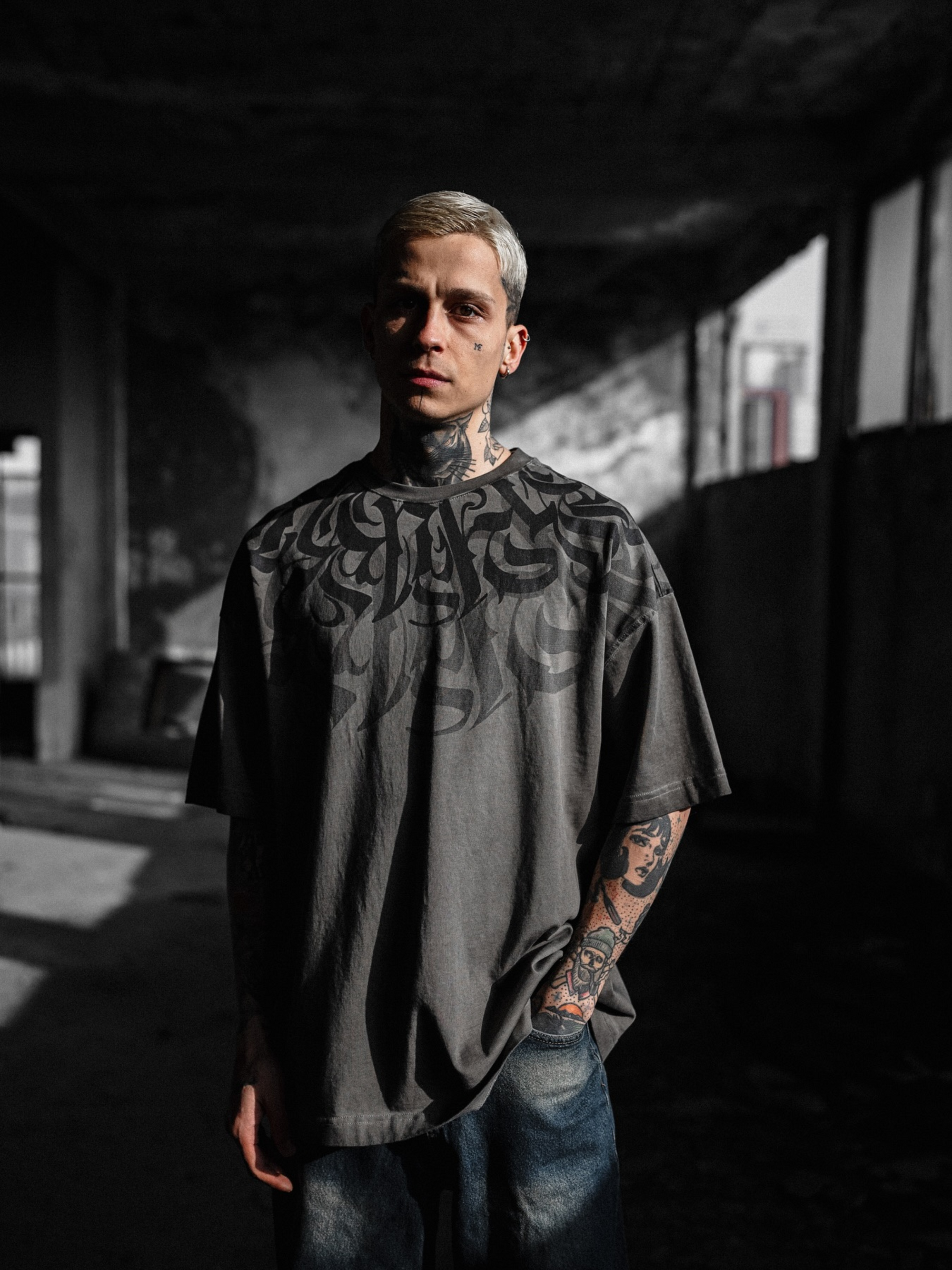 The Dark Runes Acid Wash T-shirt