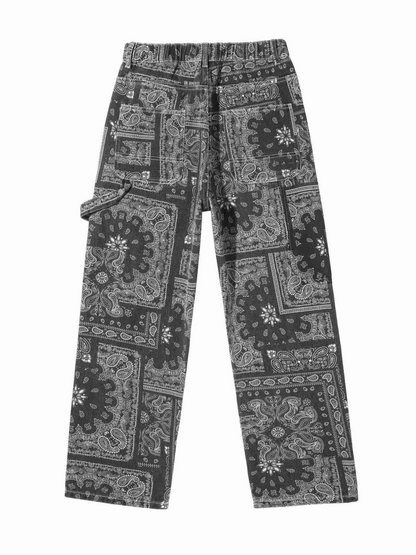Men Paisley Print Jeans