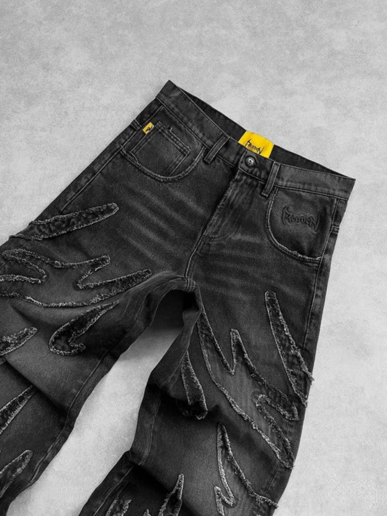 Retro Raw Edge Jeans