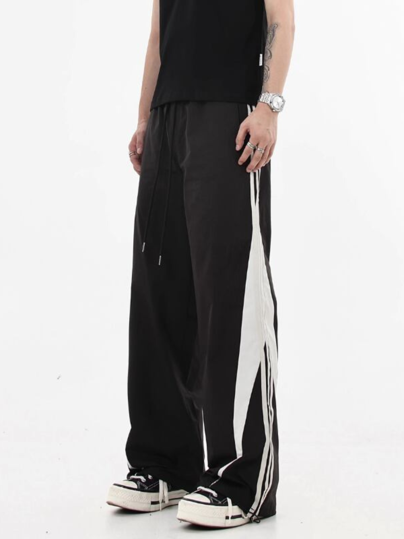 Side Stripe Splicing Pants