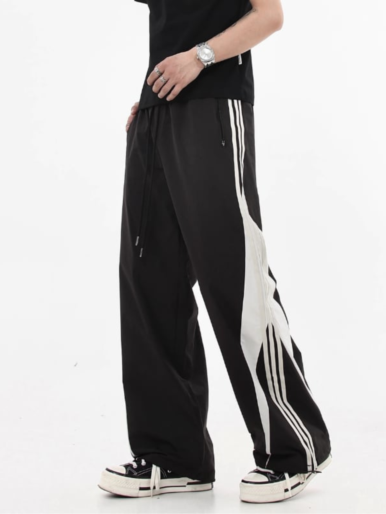 Side Stripe Splicing Pants