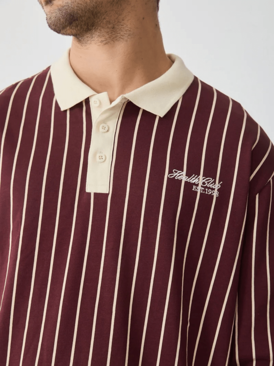 Bordeaux Crest Polo - Sleek Thread