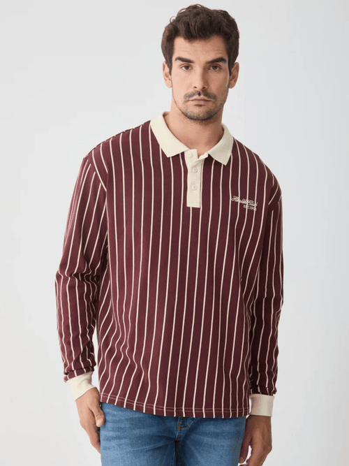 Bordeaux Crest Polo - Sleek Thread