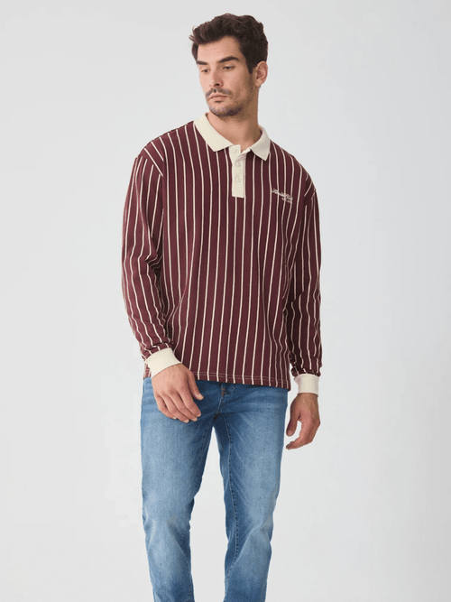 Bordeaux Crest Polo - Sleek Thread