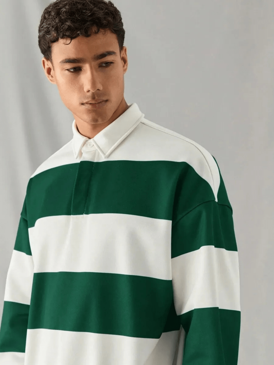Elan Stripe Polo - Sleek Thread