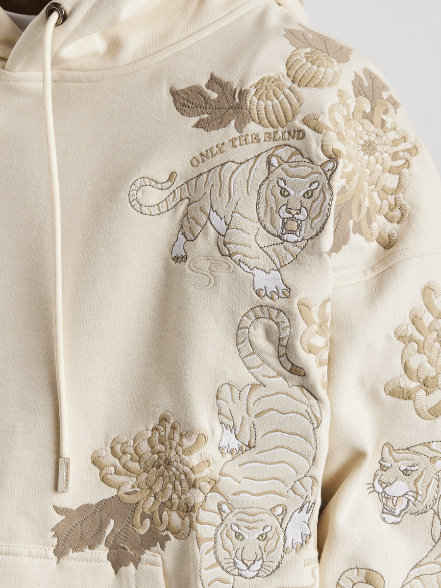 Sand Koda Tiger Hoodie - Sleek Thread
