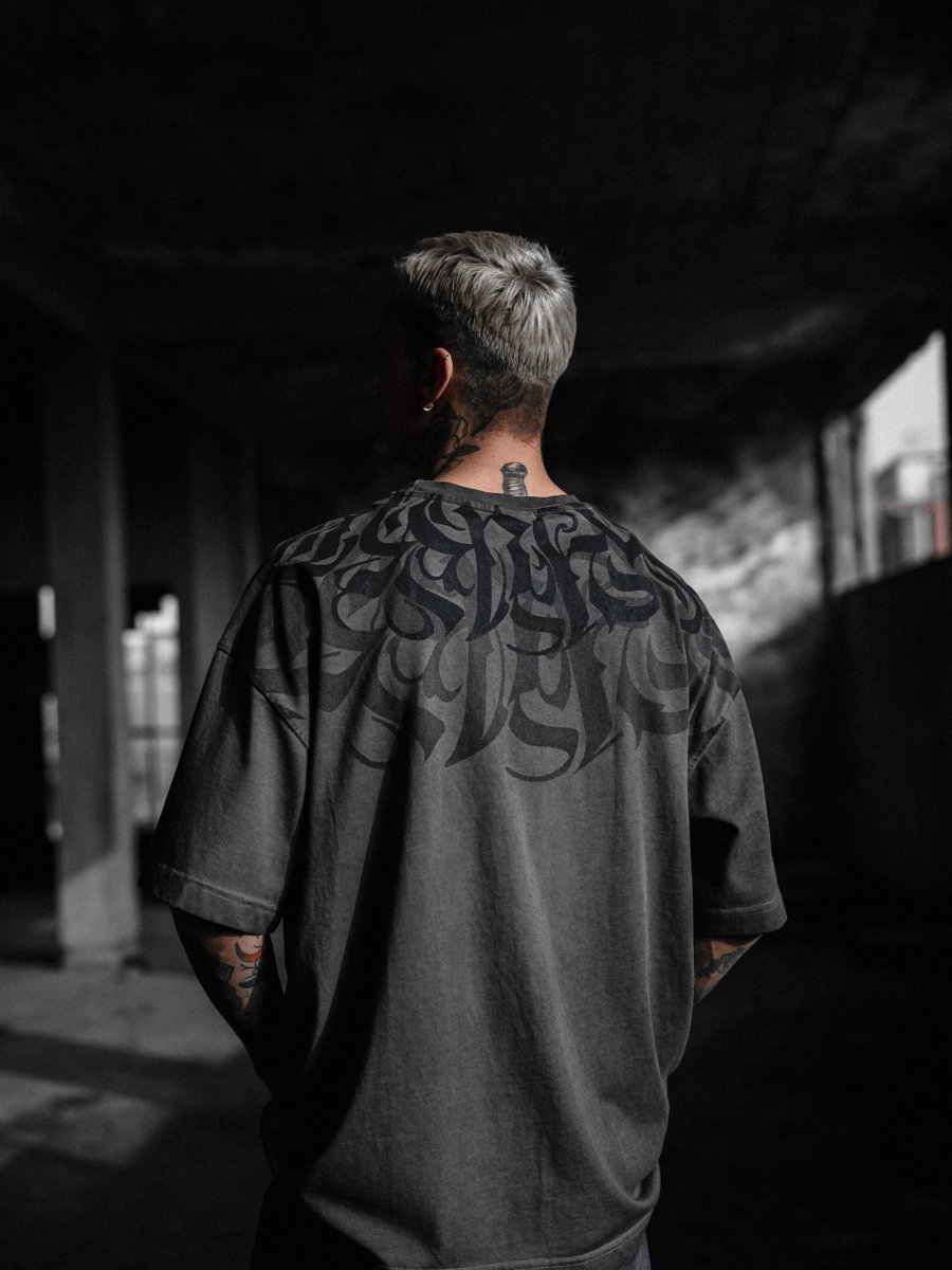 The Dark Runes Acid Wash T-shirt - Sleek Thread