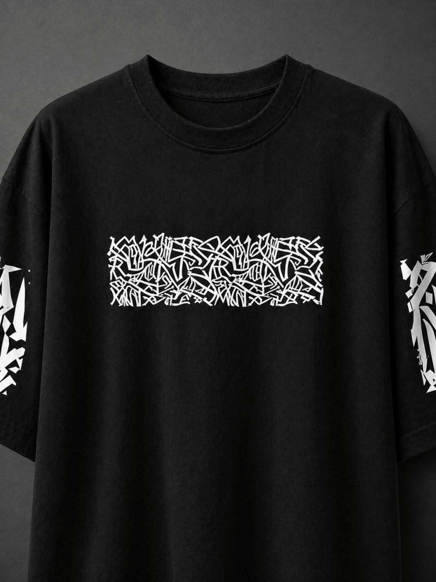 The Enigma White T-shirt V1 - Sleek Thread