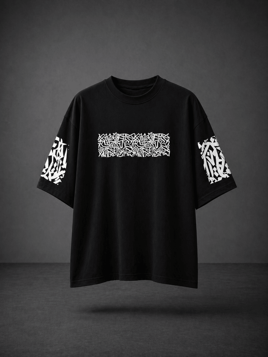 The Enigma White T-shirt V1 - Sleek Thread